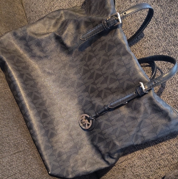 Michael Kors Charcoal Monogram Tote - Picture 1 of 2